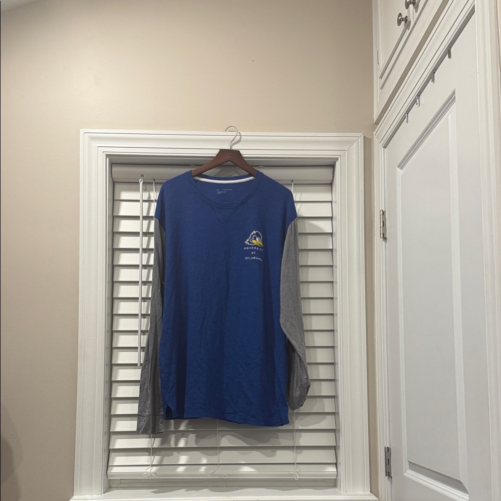 Under Armour Univeristy of Delaware Long Sleeve Waffle Shirt 3XL